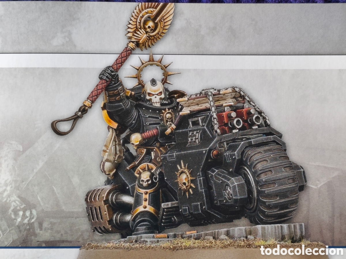 Juegos antiguos: Capell&aacute;n Marine Espacial primarias en moto Warhammer 40000 Combat Patrol Armageddon
