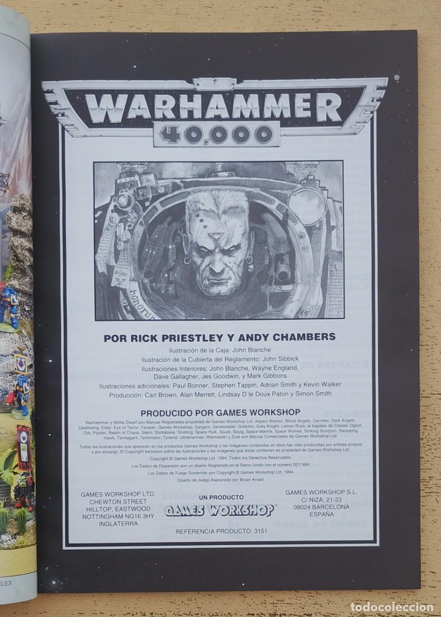 Juegos antiguos: Warhammer 40000 Reglamento - Foto 3