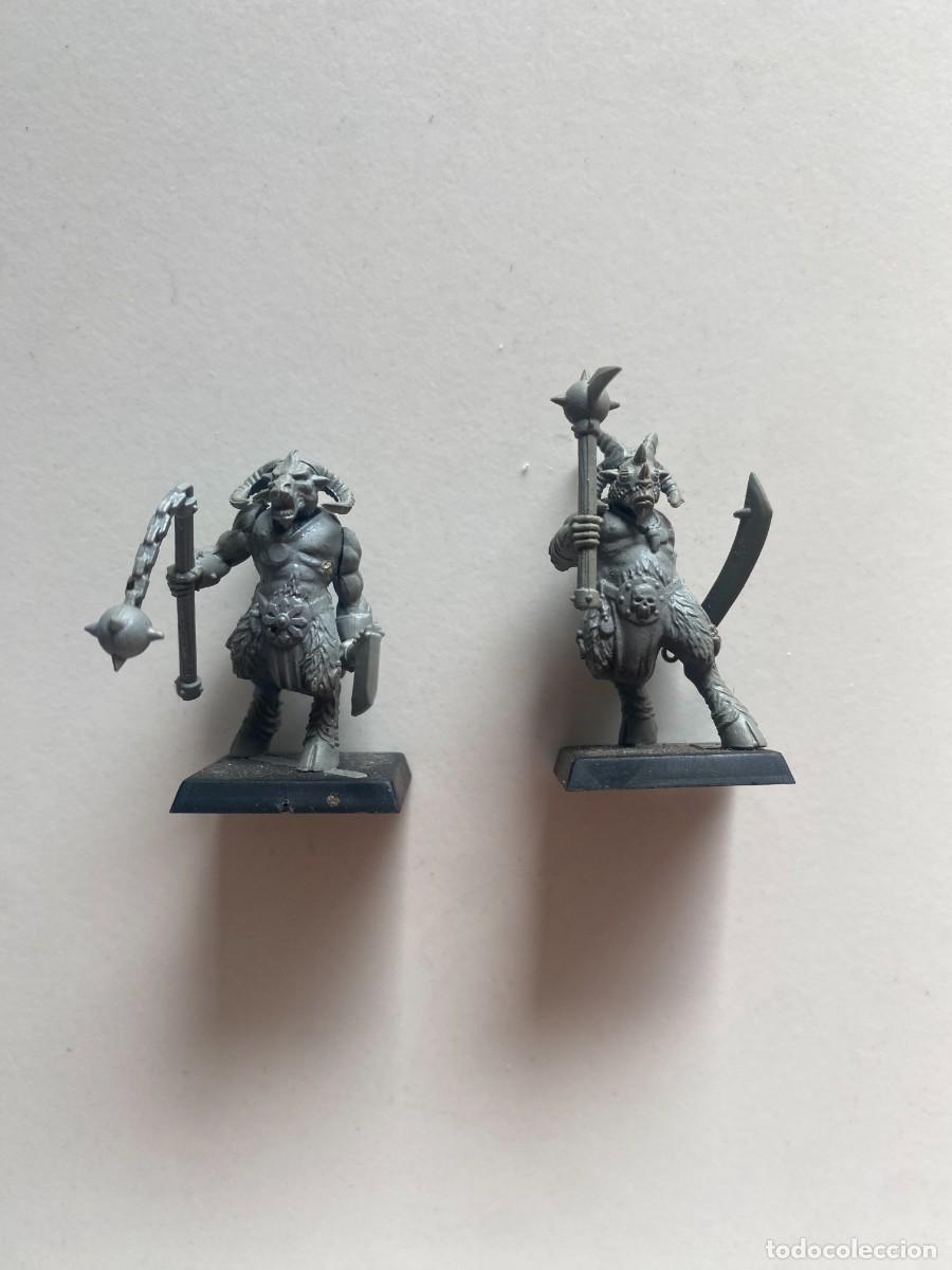 Juegos antiguos: 2 Gors Hombres Bestia - Warhammer Fantasy