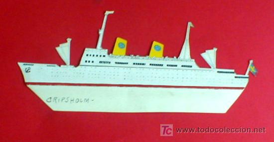 Juegos antiguos: RECORTABLE ANTIGUO DE UN BARCO.  ENVIO GRATIS.&iexcl;&iexcl;&iexcl; - Foto 1
