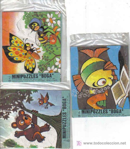 Juegos antiguos: LOTE DE 3 MINIPUZZLES DE BOGA, DE 1969 - Foto 1