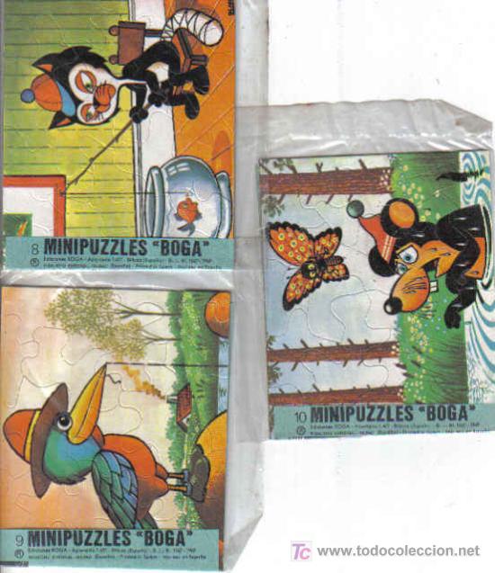 Juegos antiguos: LOTE DE 3 MINIPUZZLES DE BOGA, DE 1969 - Foto 1