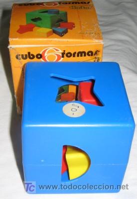 Juegos antiguos: CUBO FORMAS DE SAFTA - Foto 1