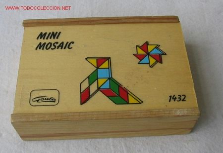 Juegos antiguos: JUEGO .. MINI MOSAIC GOULA .. de madera - Foto 1