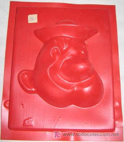 Juegos antiguos: MOLDE DE PL&Aacute;STICO PARA ESCAYOLA, POPEYE - Foto 1