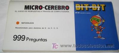 Juegos antiguos: INSTRUCCIONES DEL JUEGO MICRO-CEREBRO BIT-BIT - Foto 1