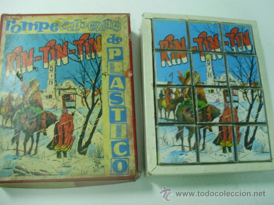 Juegos antiguos: ROMPECABEZAS DE RIN TIN TIN - 12 CUBOS - Foto 2