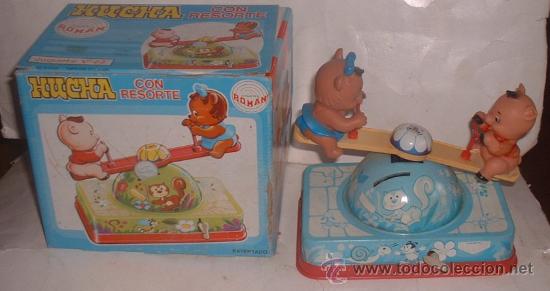 Juegos antiguos: HUCHA CON RESORTE, DE ROMAN, EN CAJA  FUNCIONA ( CO20 ) CC - Foto 1