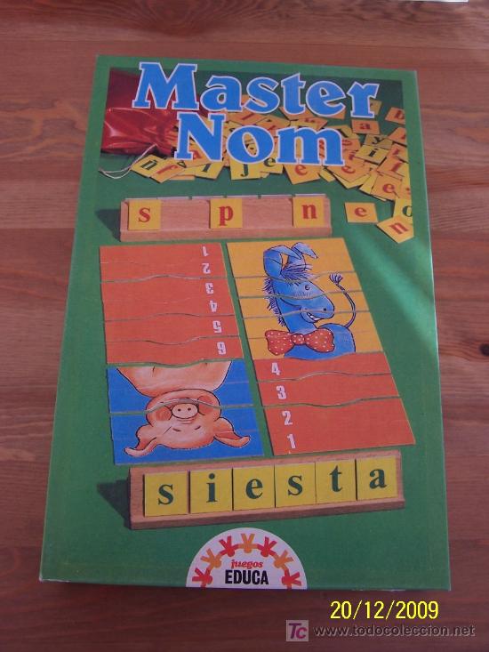 Juegos antiguos: MASTER NOM- JUEGOS EDUCA- 2 JUGADORES-SIN USAR - Foto 1
