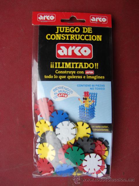 Juegos antiguos: BOLSA CON PIEZAS DE CONSTRUCCION - ARCO - Foto 1