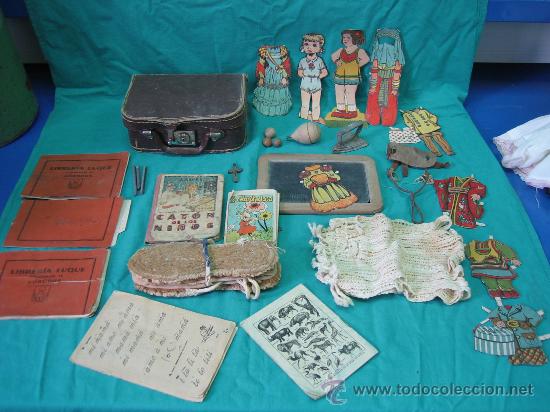 Juegos antiguos: Conjunto de colegio a&ntilde;os 20 o 30 - Foto 1