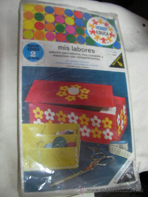 Juegos antiguos: ANTIGUO KIT MANUALIDADES EDUCA MIS LABORES - Foto 1