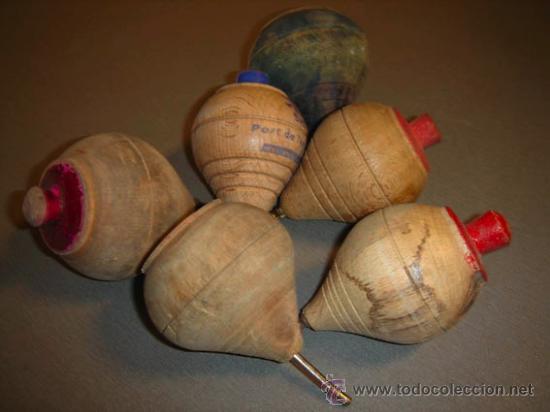 Juegos antiguos: 6 peonzas antiguas y nuevas - Foto 2