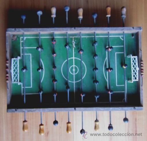 Juegos antiguos: ANTIGUO FUTBOLIN DE MADERA - Foto 1