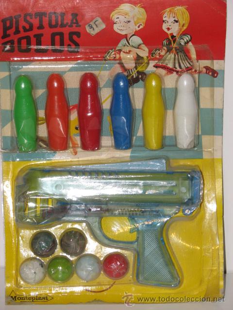 Juegos antiguos: PISTOLA DE BOLOS - Foto 1