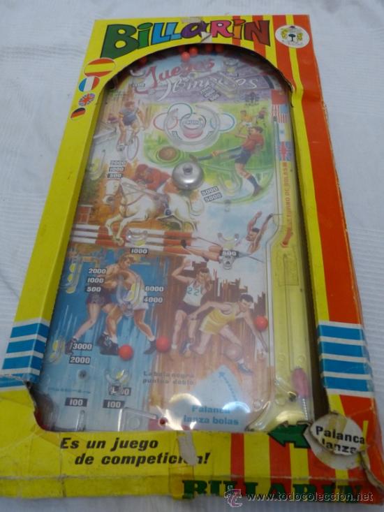 Juegos antiguos: billar&iacute;n de juegos ol&iacute;mpicos, de piqu&eacute; - Foto 1