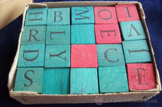 Juegos antiguos: Crucigramas de madera - Foto 2