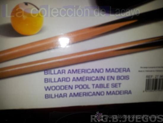 Juegos antiguos: BILLAR AMERICANO DE MADERA NUEVO - Foto 3