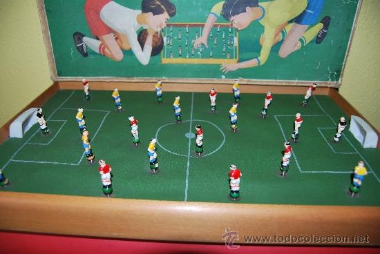 Juegos antiguos: FUTBOL&Iacute;N DE MADERA - MARCA LUDA - CON CAJA ORIGINAL - Foto 3