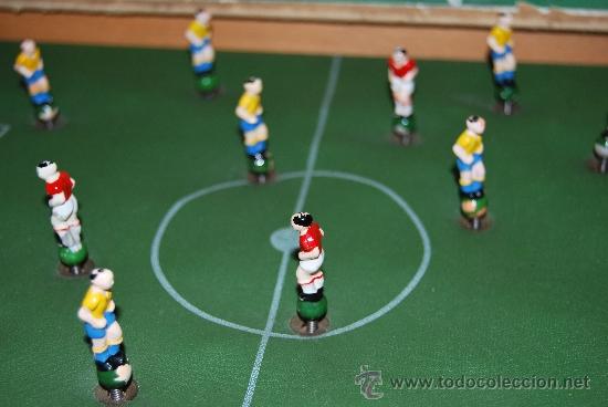 Juegos antiguos: FUTBOL&Iacute;N DE MADERA - MARCA LUDA - CON CAJA ORIGINAL - Foto 7