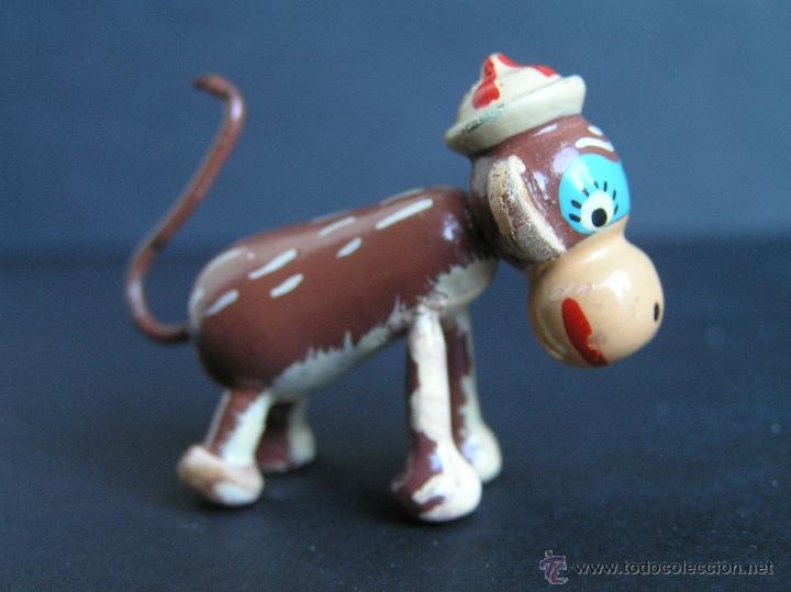 Juegos antiguos: PRECIOSA MINIATURA GOULA..MONO CON GORRO.Primera mitad siglo XX. ¡ UNA MONADA !