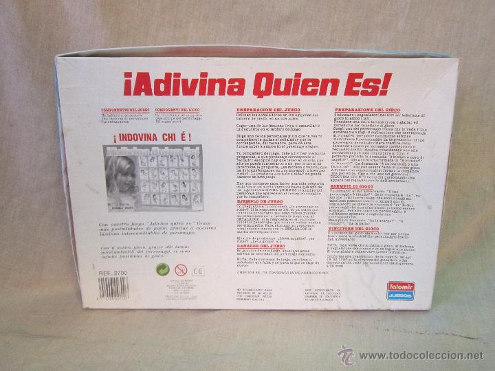 Juegos antiguos: ADIVINA QUIEN ES - Foto 3