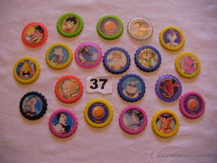 Juegos antiguos: LOTE DE CHAPAS DRAGON BALL - Foto 1