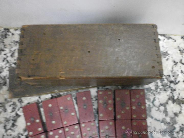 Juegos antiguos: ANTIGUO JUEGO DE DOMINO DE MADERA - Foto 3