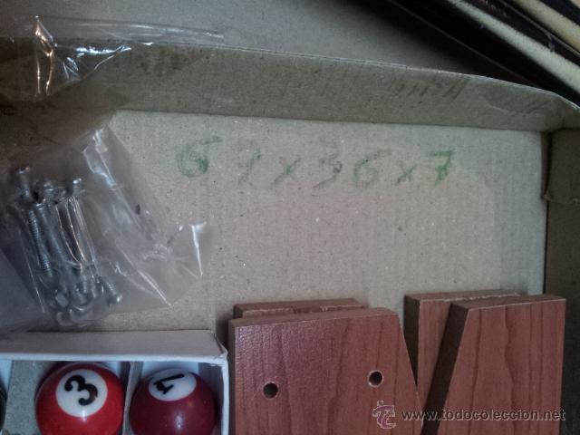 Juegos antiguos: BILLAR AMERICANO DE MADERA NUEVO - Foto 6
