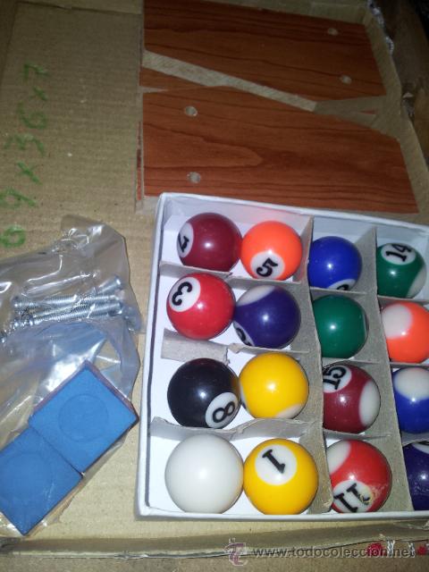 Juegos antiguos: BILLAR AMERICANO DE MADERA NUEVO - Foto 7