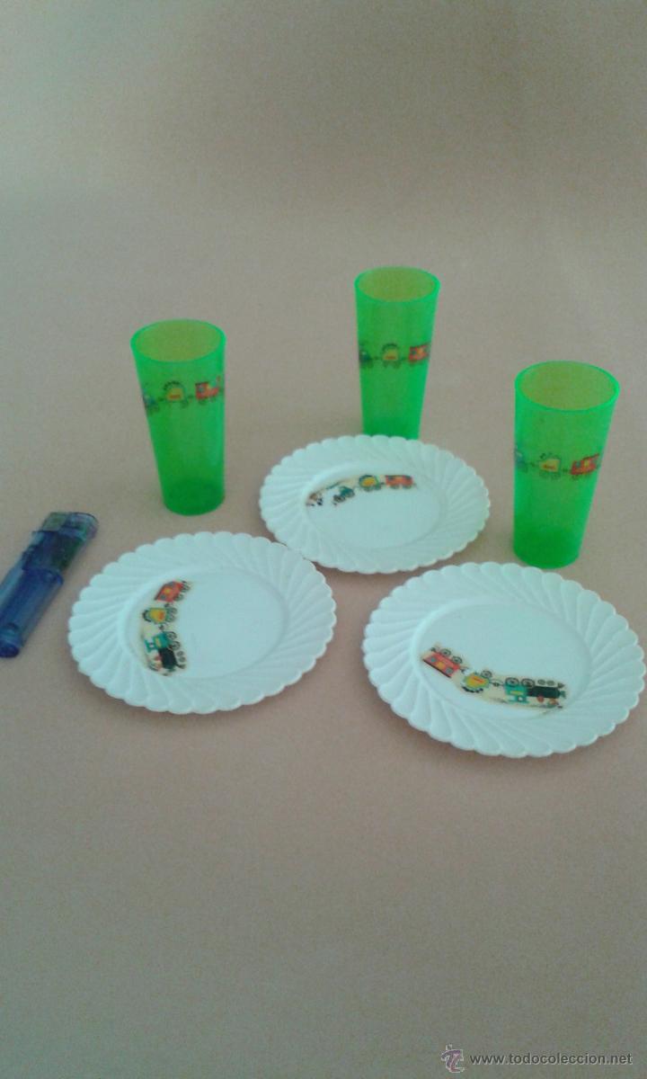 Juegos antiguos: JUEGO DE PLATOS Y VASOS - Foto 1