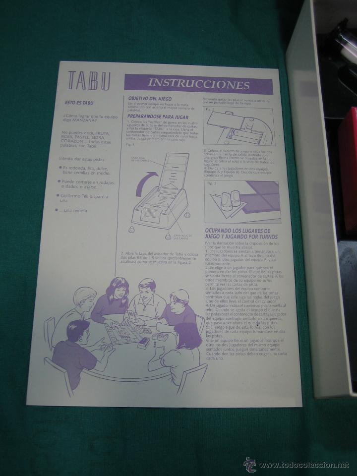 Juegos antiguos: Juego Tab&uacute; de MB 1990 - Foto 5