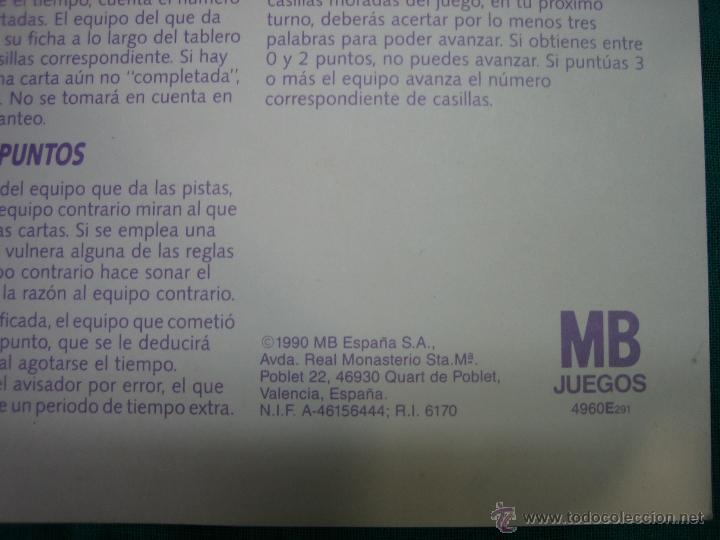 Juegos antiguos: Juego Tab&uacute; de MB 1990 - Foto 11