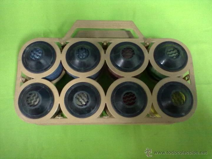 Juegos antiguos: 8 BOLAS PETANCA EN SU JAULA TRANSPORTE - Foto 2