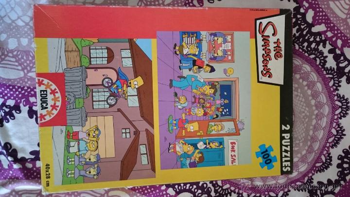 Juegos antiguos: PUZZLE. LOS SIMPSONS. - Foto 1