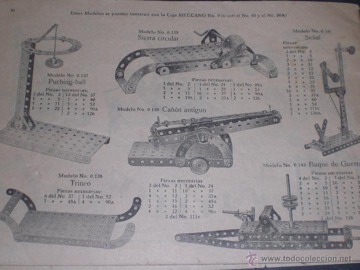 Juegos antiguos: Antiguas intrucciones mecano - Foto 3