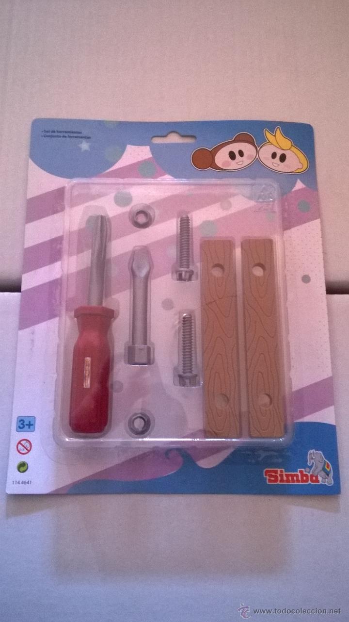 Juegos antiguos: SET DE HERRAMIENTAS JUNIOR WORKSHOP DE SIMBA + 3 A&Ntilde;OS - Foto 1