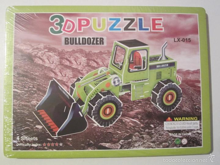 Juegos antiguos: KIT MONTAJE 3D PUZZLE BULLDOZER - Foto 1