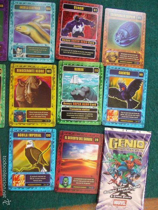 Juegos antiguos: Cartas de h&eacute;roes de Marvel - Foto 2