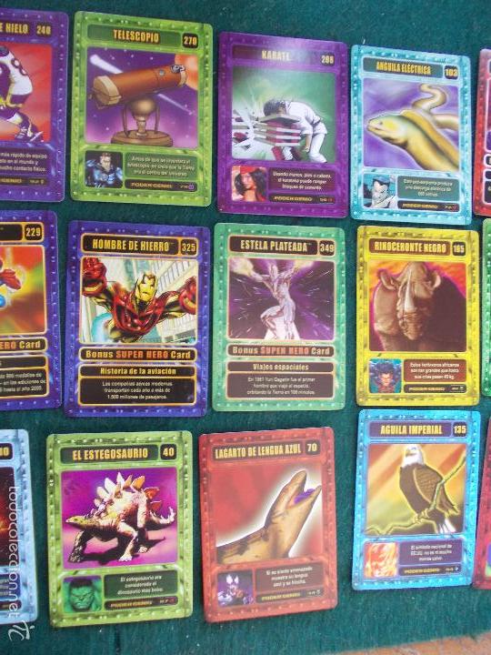 Juegos antiguos: Cartas de h&eacute;roes de Marvel - Foto 3