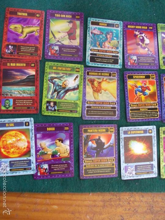 Juegos antiguos: Cartas de h&eacute;roes de Marvel - Foto 4