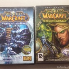 Juegos antiguos: EXPANSIONES WAR OF WARCRAFT THE BURNING CRUSADE 2006 Y WRATH OF THE LICH KING 2008. Lote 61240207