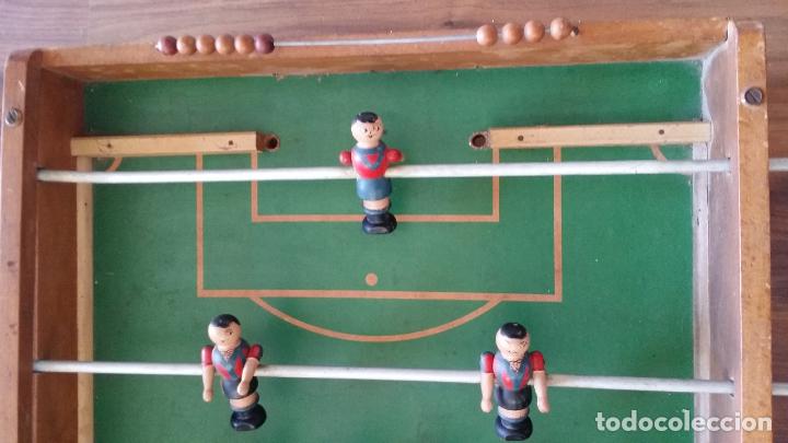Juegos antiguos: ANTIGUO FUTBOLIN DE MADERA - Foto 4
