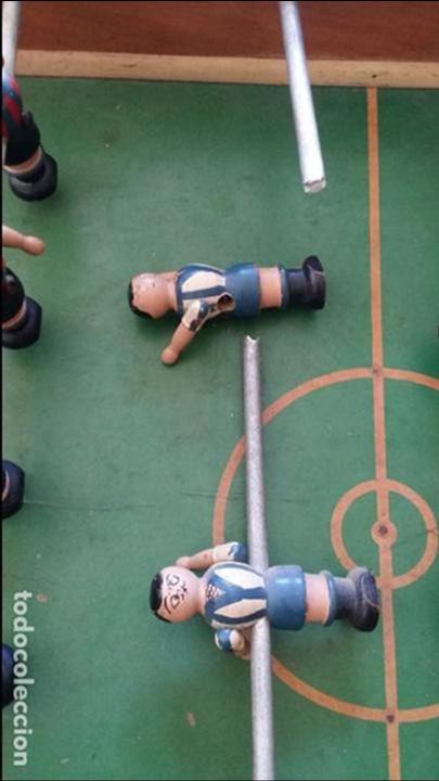 Juegos antiguos: ANTIGUO FUTBOLIN DE MADERA - Foto 10