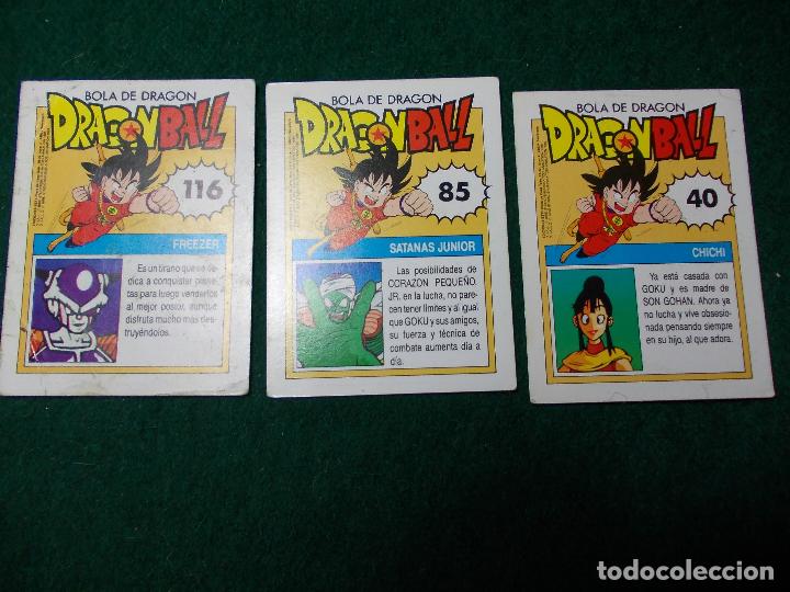 Juegos antiguos: Tres cartas de Bola de Drag&oacute;n - Foto 1