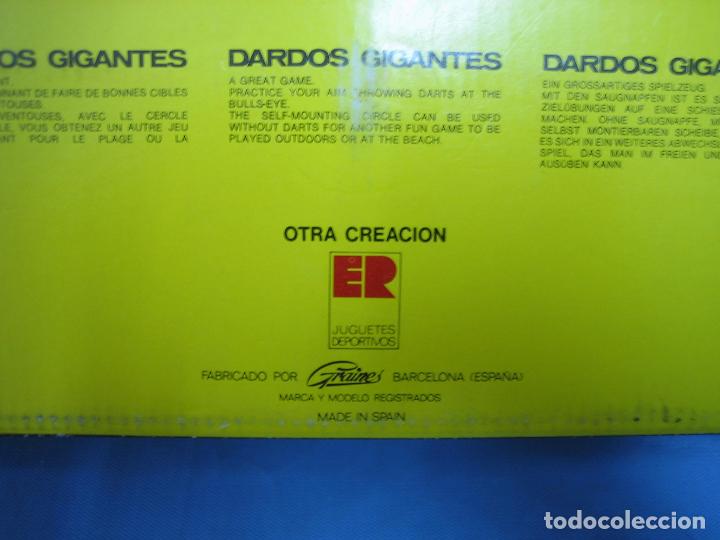 Juegos antiguos: Juego de dardos gigantes de ER - Foto 2