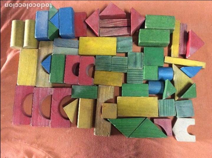 Juegos antiguos: Unas 140 Antiguas piezas de juego arquitectura infantil, bloques de construcción - Foto 1 - 72244311