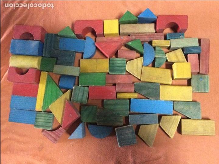Juegos antiguos: Unas 140 Antiguas piezas de juego arquitectura infantil, bloques de construcción - Foto 2 - 72244311