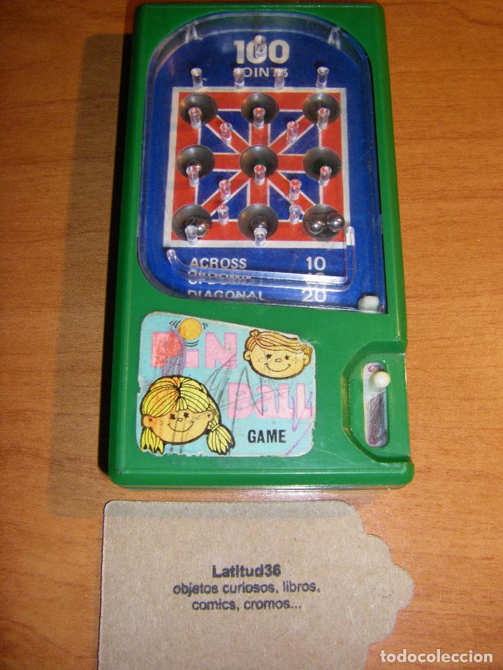 Juegos antiguos: Pin Ball game magn&eacute;tico de bolsillo. Funciona - Foto 1