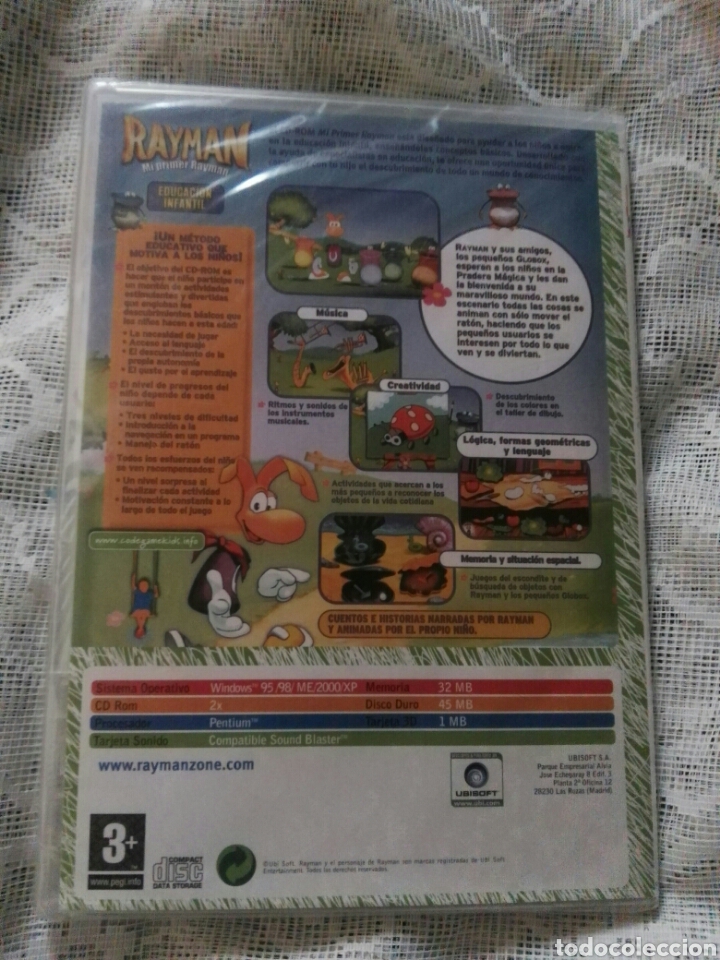 Juegos antiguos: JUEGO PC RAYMAN SIN ESTRENAR PRECINTADO - Foto 2